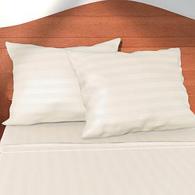 Concierge Collection Egyptian Dobby 2-Pack Pillowcases