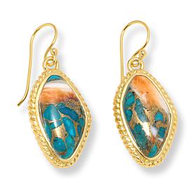 Connie Craig Carroll Jewelry Gemstone Rope Detail Drop Earrings