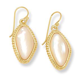 Connie Craig Carroll Jewelry Gemstone Rope Detail Drop Earrings