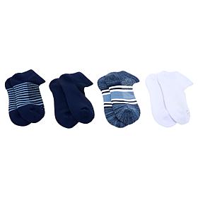 Copper Life 4-pack SnugStay Ankle Socks