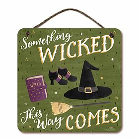 Courtside Market 12" x 12" Haunted Halloween VI Hanging Sign