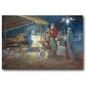 Courtside Market A Child Is Born 18x26 Canvas Wall Art