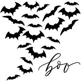 Courtside Market Boo Bats 24"x24" Decal
