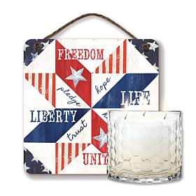 Courtside Market Celebrate 250 13.5oz Citronella Candle & Artboard Set
