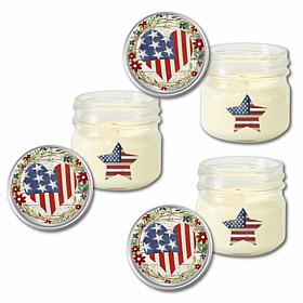 Courtside Market Celebrate 250 Heart 4 oz Citronella Candle Set