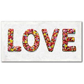 Courtside Market Flower Power Canvas Wall Art - 12" x 24"