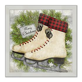 Courtside Market Framed Board - Skates, 8" x 8"