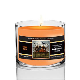 Courtside Market Halloween Harvest Crow Candy Corn Soy Wax Candle