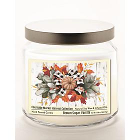 Courtside Market Harvest Wreath Brown Sugar Vanilla Soy Wax Candle