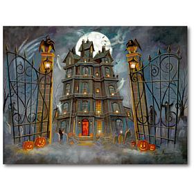 Courtside Market Haunted House II 16" x 20" Canvas Wall Art
