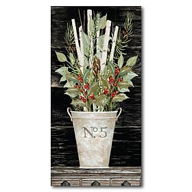 Courtside Market Holiday Greens I 12x24 Canvas Wall Art