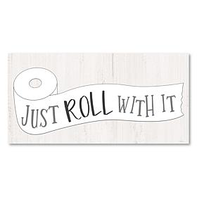 Courtside Market Just Roll With It Canvas Wall Art - 12" x 24"