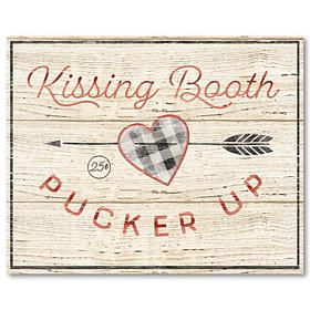 Courtside Market Kissing Booth 16x20 Canvas Wall Art