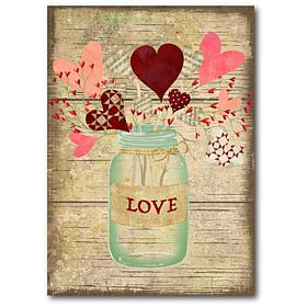 Courtside Market Love Jar 12x18 Canvas Wall Art