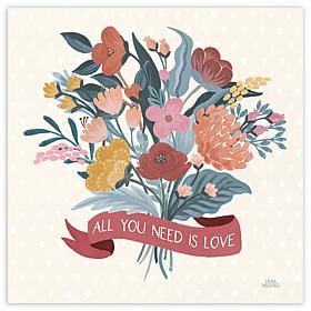 Courtside Market Love Letters X 24x24 Canvas Wall Art