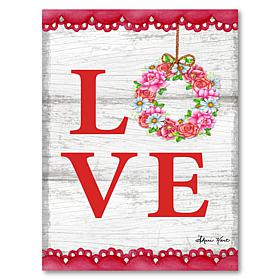 Courtside Market Love Valentine 18x26 Canvas Wall Art