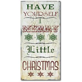 Courtside Market Merry Little Christmas 24x48 Canvas Wall Art