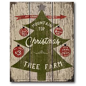 Courtside Market Mountaintop Christmas 30x40 Canvas Wall Art