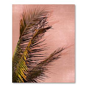 Courtside Market Pink Sky Palm Canvas Wall Art - 20" x 24"