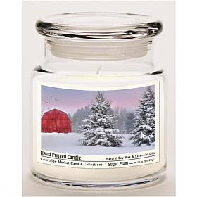 Courtside Market Soy Candle w/ Essential Oils + Glass Lid - Tree Farm