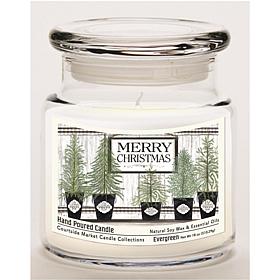 Courtside Market Soy Candle w/ Essential Oils + Lid - Merry Christmas