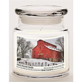 Courtside Market Soy Candle w/ Essential Oils + Lid - Snow At The Farm