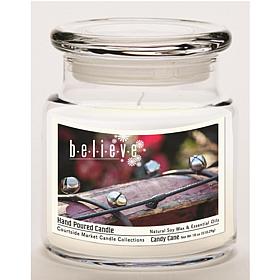 Courtside Market Soy Candle with Essential Oils & Glass Lid - Believe