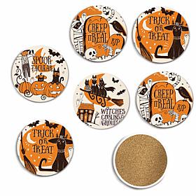 Courtside Market Spooktacular 4" x 4" Coaster Set