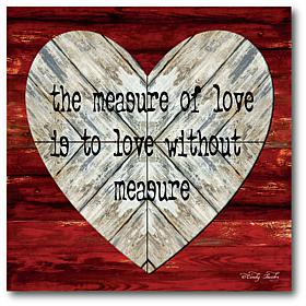 Courtside Market The Measure of Love 16x16 Canvas Wall Art