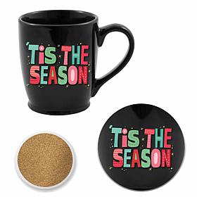 Courtside Market Tis the Season 16oz Morning Mug & Coaster Set