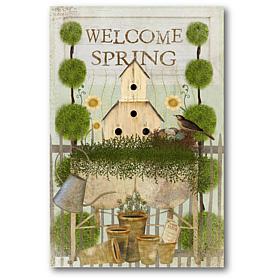 Courtside Market Welcome Spring 12x18 Canvas Wall Art