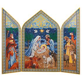 Craft Buddy Crystal Art Hinged Triptych Nativity Scene