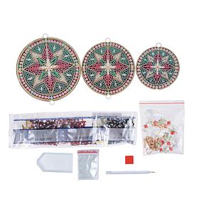 Craft Buddy Crystal Art Snowflake Hanging Pendants - Set of 3