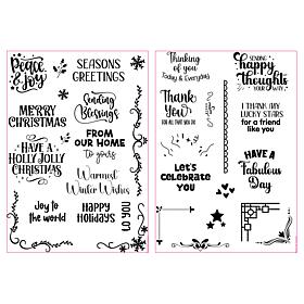 Craft Buddy Greetings and Embellishments A6 Stamp Sets