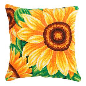 Craft Buddy Sunflower Cross-Stitch Cushion Kit
