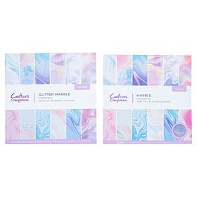 Crafters Companion 8"x 8" Marble Pads Collection 