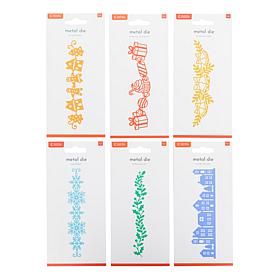 Crafter's Companion Christmas Border Edge'able Dies - Set of 6