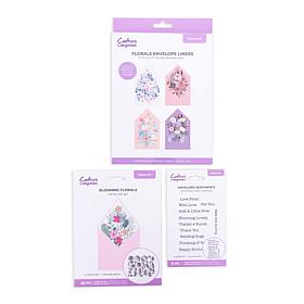 Crafter's Companion Floral Envelope Liner Kit - Set of 60