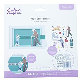 Crafters Companion Motion Friends Stamp and Dies