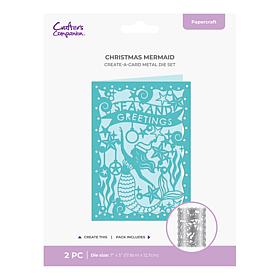 Crafter's Companion Non-Traditional Create-a-Card Mermaid Die Set
