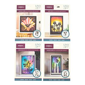 Crafter's Companion Sheena Lino Effect Stamp Set