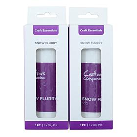 Crafter's Companion SnowFlurry Glitter Powder 2-pack