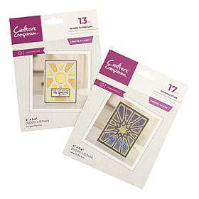 Crafter's Companion Star and Sunbeam Patchwork Create-A-Card Dies 