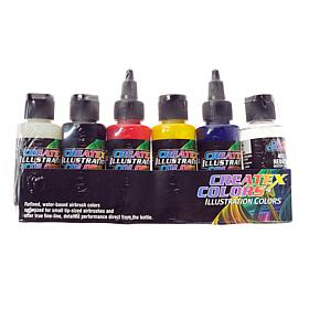 Createx Illustration Colors Primary - Set Of 6 