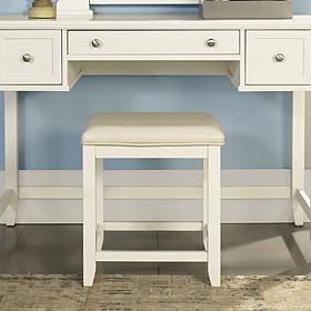 Crosley Furniture Vista Vanity Stool - White