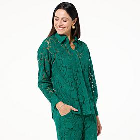 Curations x Amy Morrison Lace Blouse with Cami