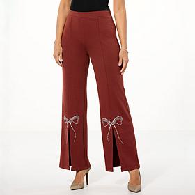 Curations X Debbie Embellished Slit Pant