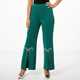 Curations X Debbie Embellished Slit Pant