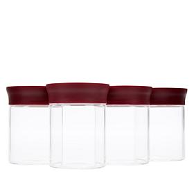Curtis Stone 4-pack Spice Jars with Lids