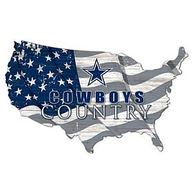 Dallas Cowboys USA Shape Flag Cutout 